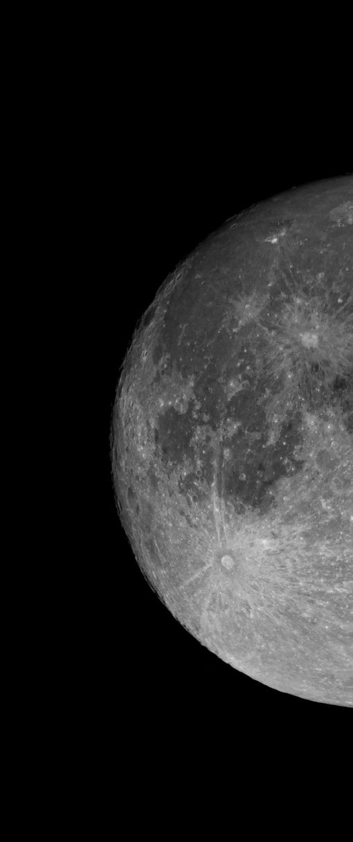 Detailed photograph of a fully illuminated earth moon